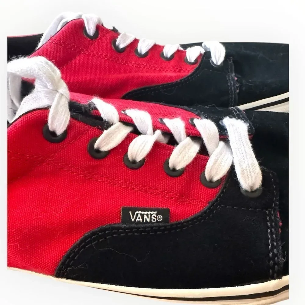 Vans Era 2 Tone Formula One Mens Size 12 Black Red Lace Up Classic Skate Shoes